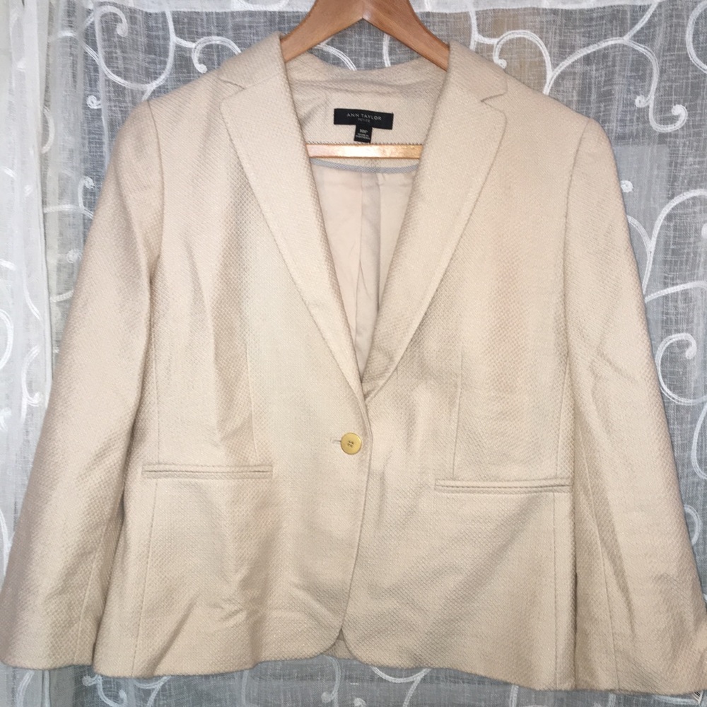 Ann Taylor Cream Blazer